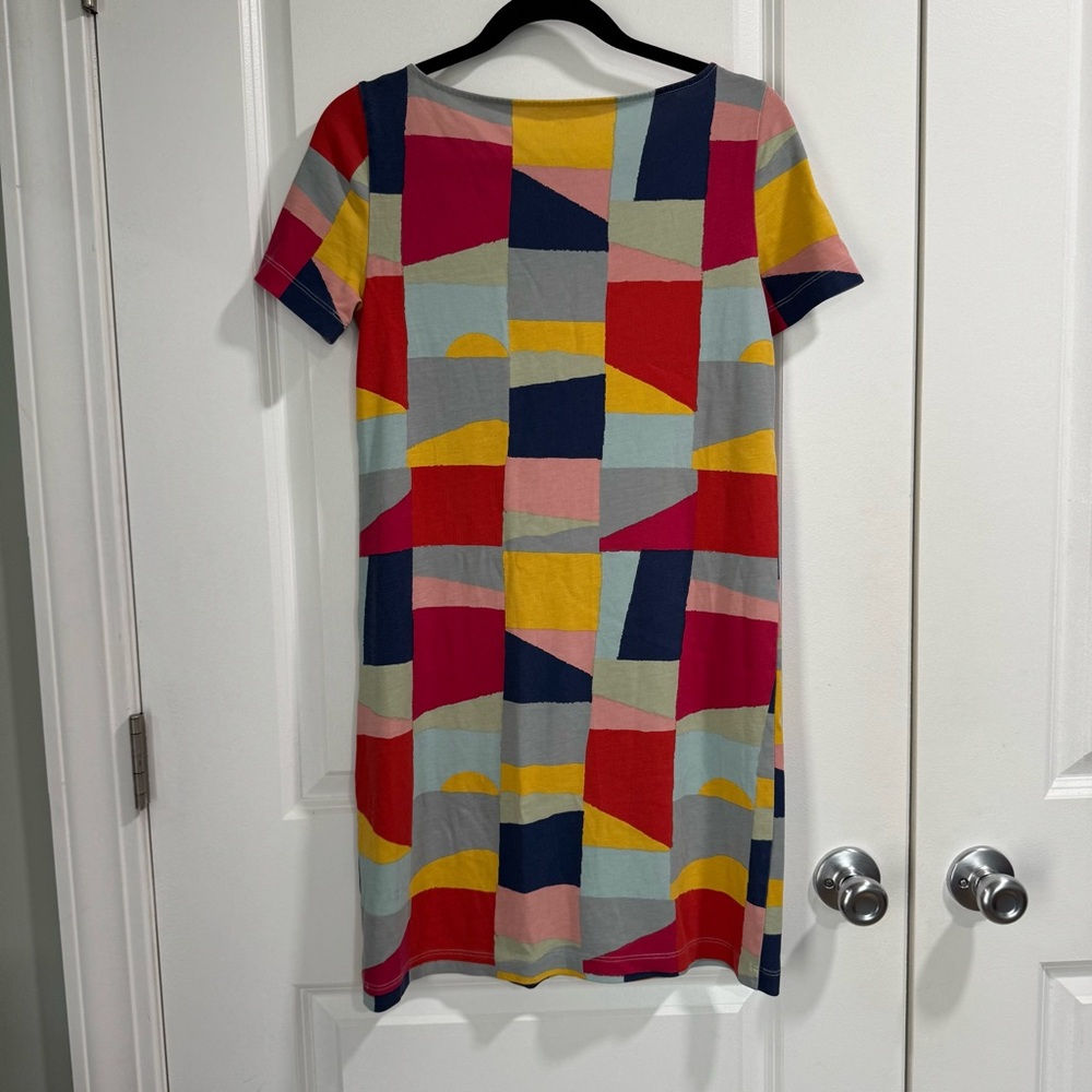 Tory Burch Kimberly Patchwork Geometric Print Dre… - image 4